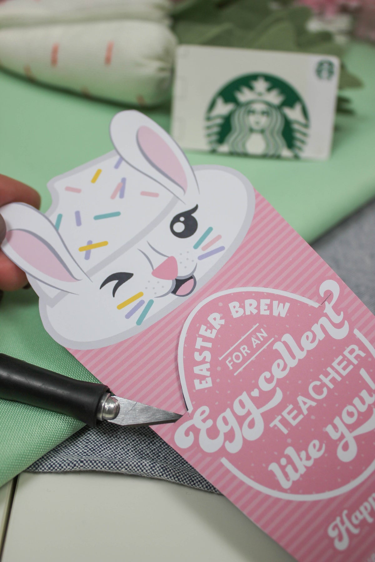 Easter Coffee Gift Card Holder