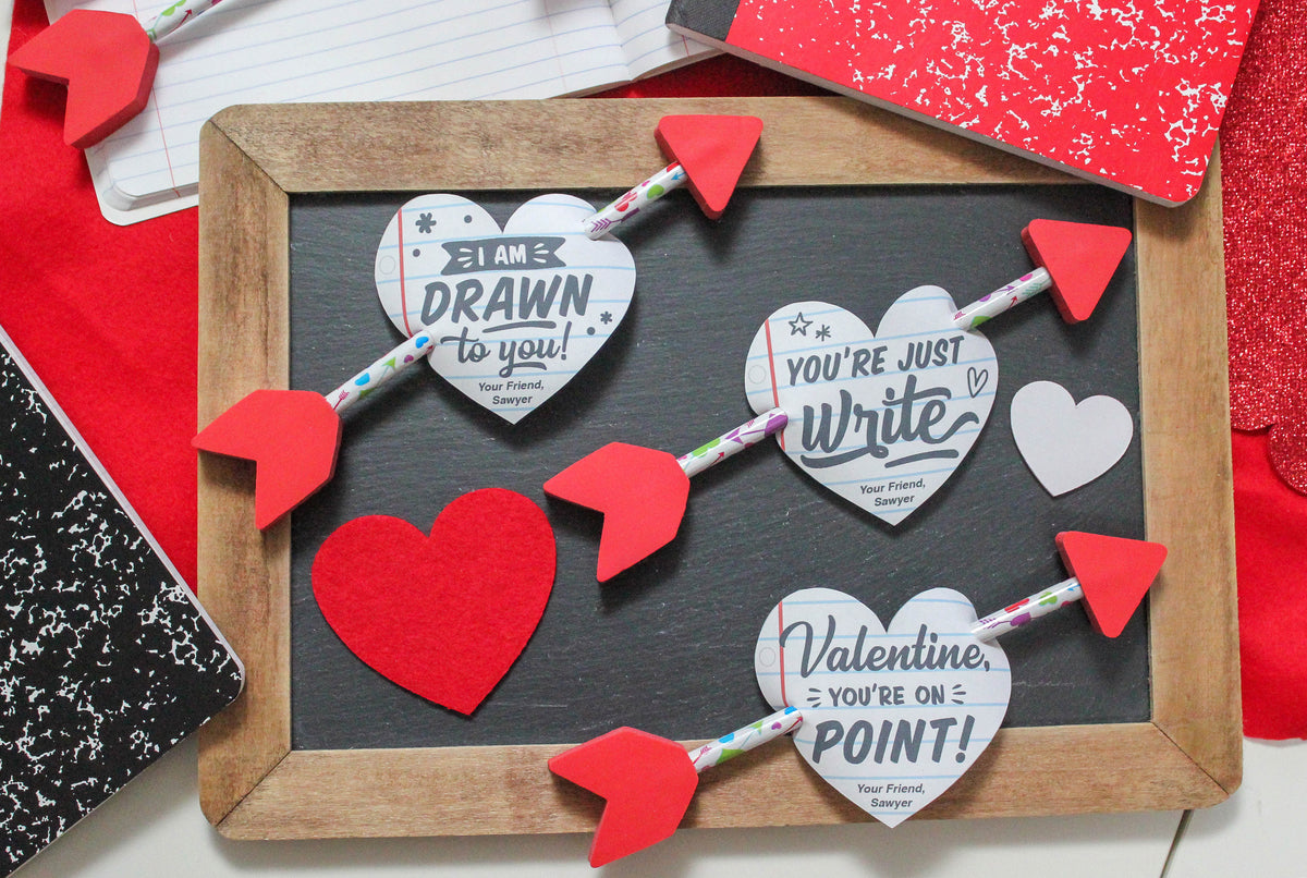 Notebook Hearts Classroom Valentines