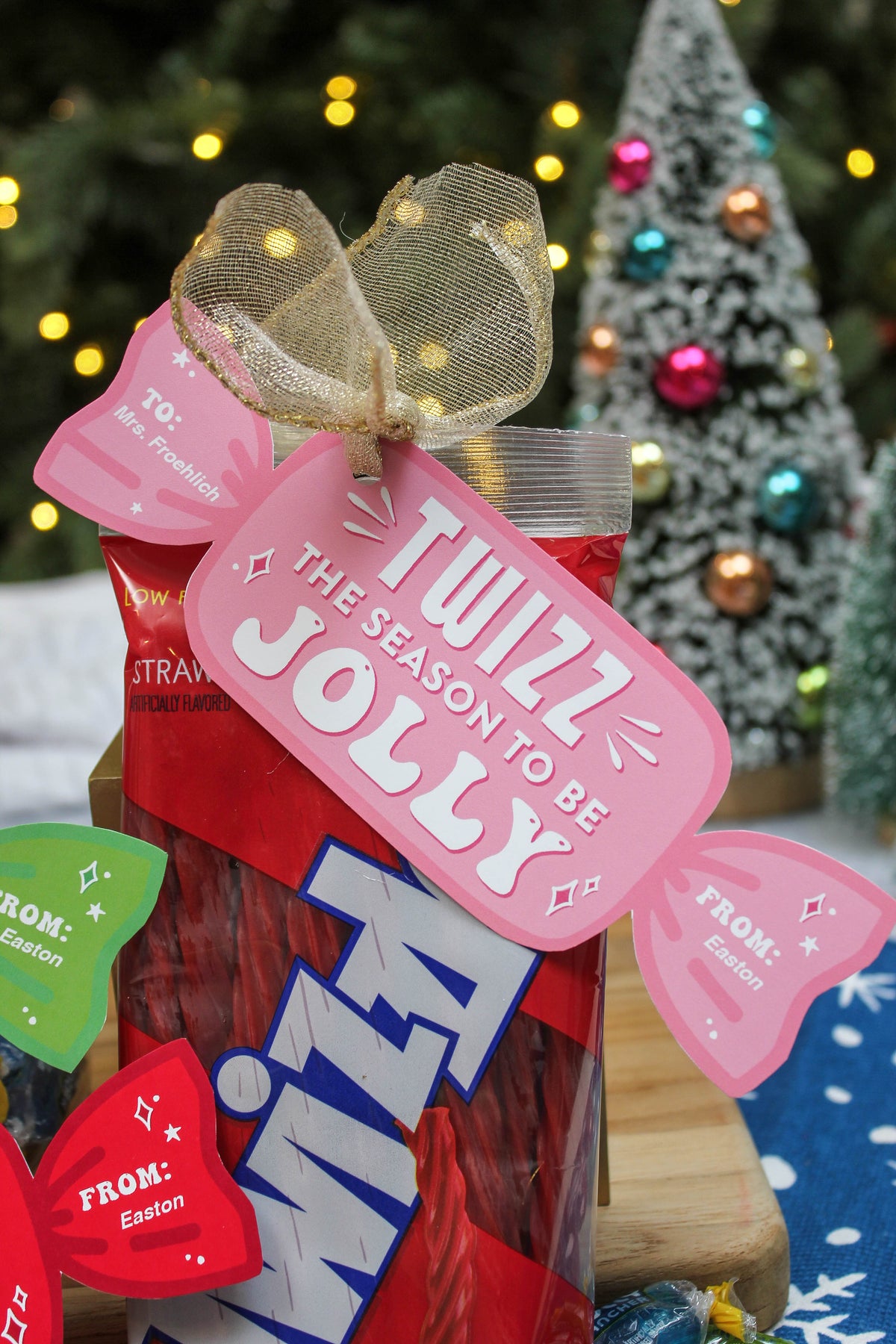 “Twizz the Season to be Jolly” Gift Tag