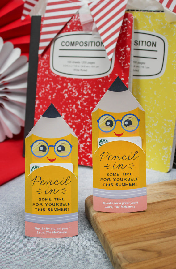 Pencil Gift Card Holder