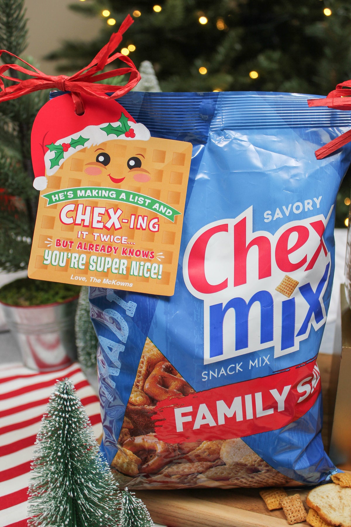 Christmas Snack Mix Gift Tag