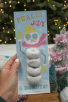 Donut Snowman Christmas Treats