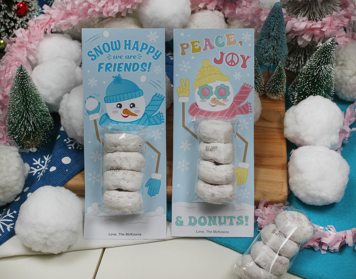 Donut Snowman Christmas Treats