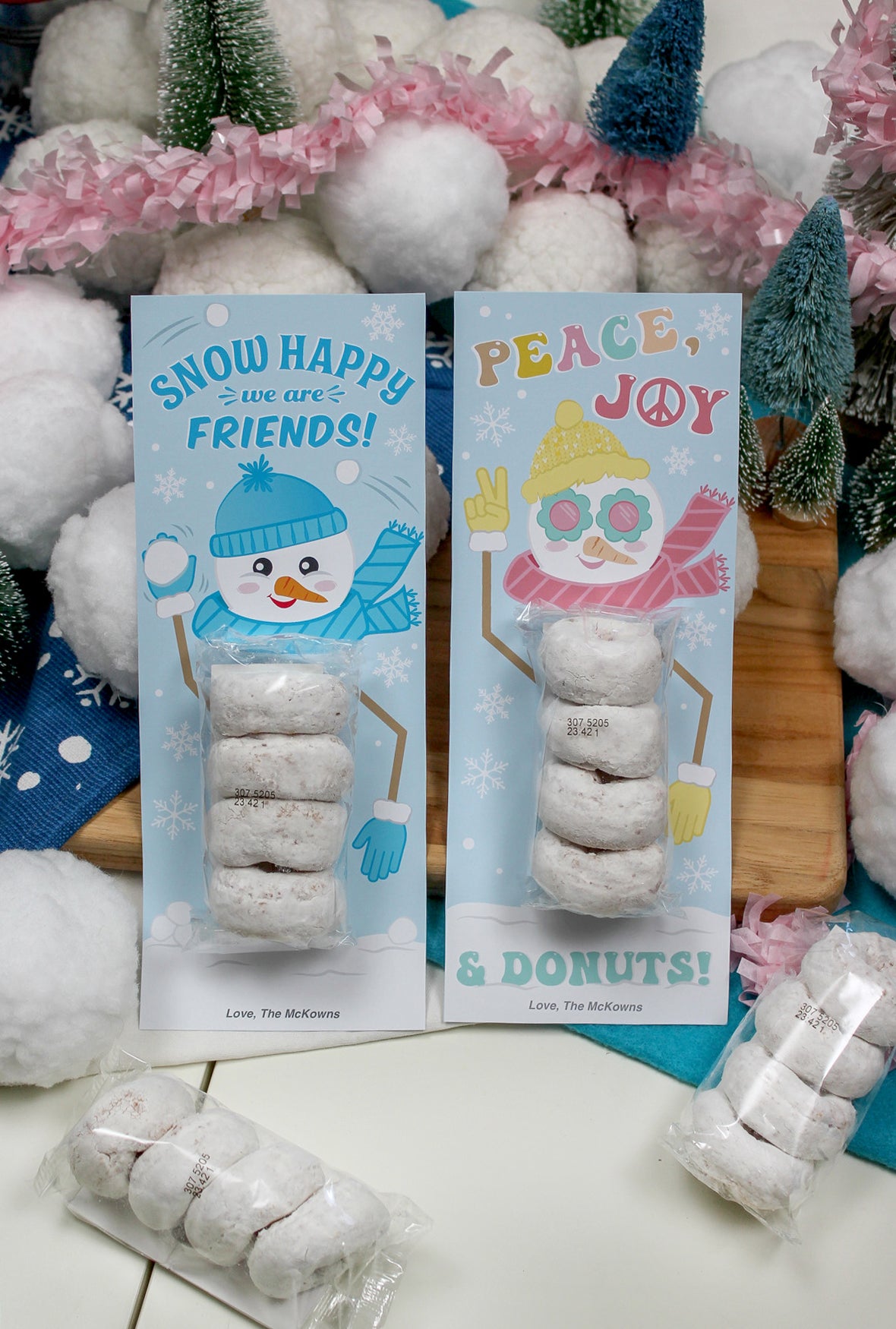 Donut Snowman Christmas Treats