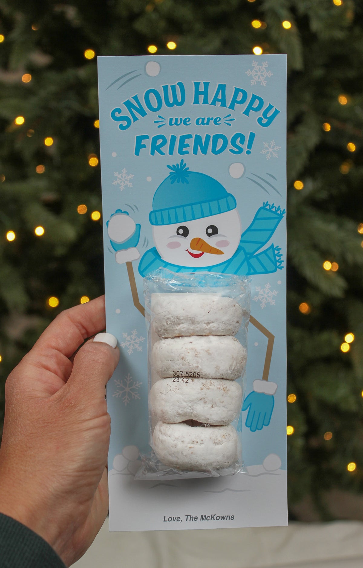 Donut Snowman Christmas Treats