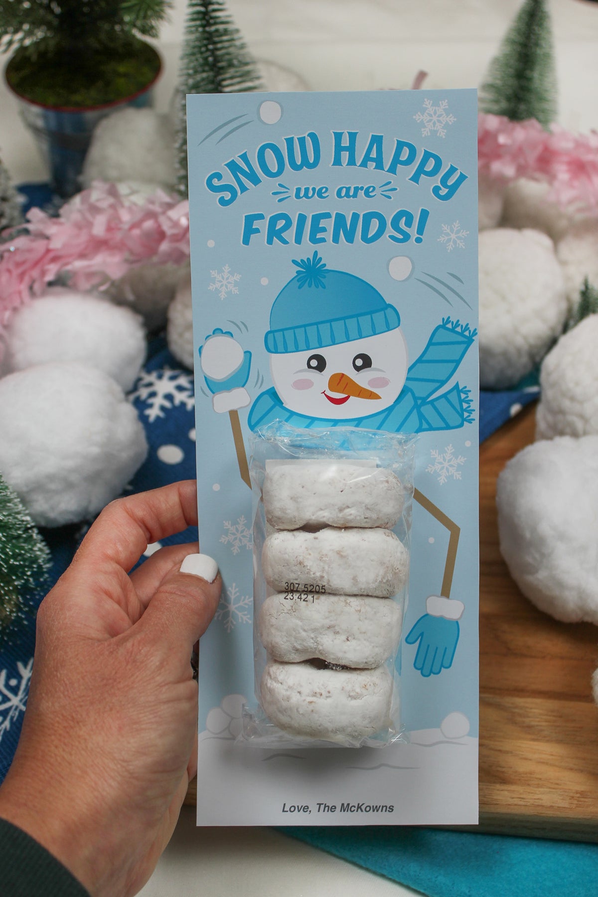 Donut Snowman Christmas Treats