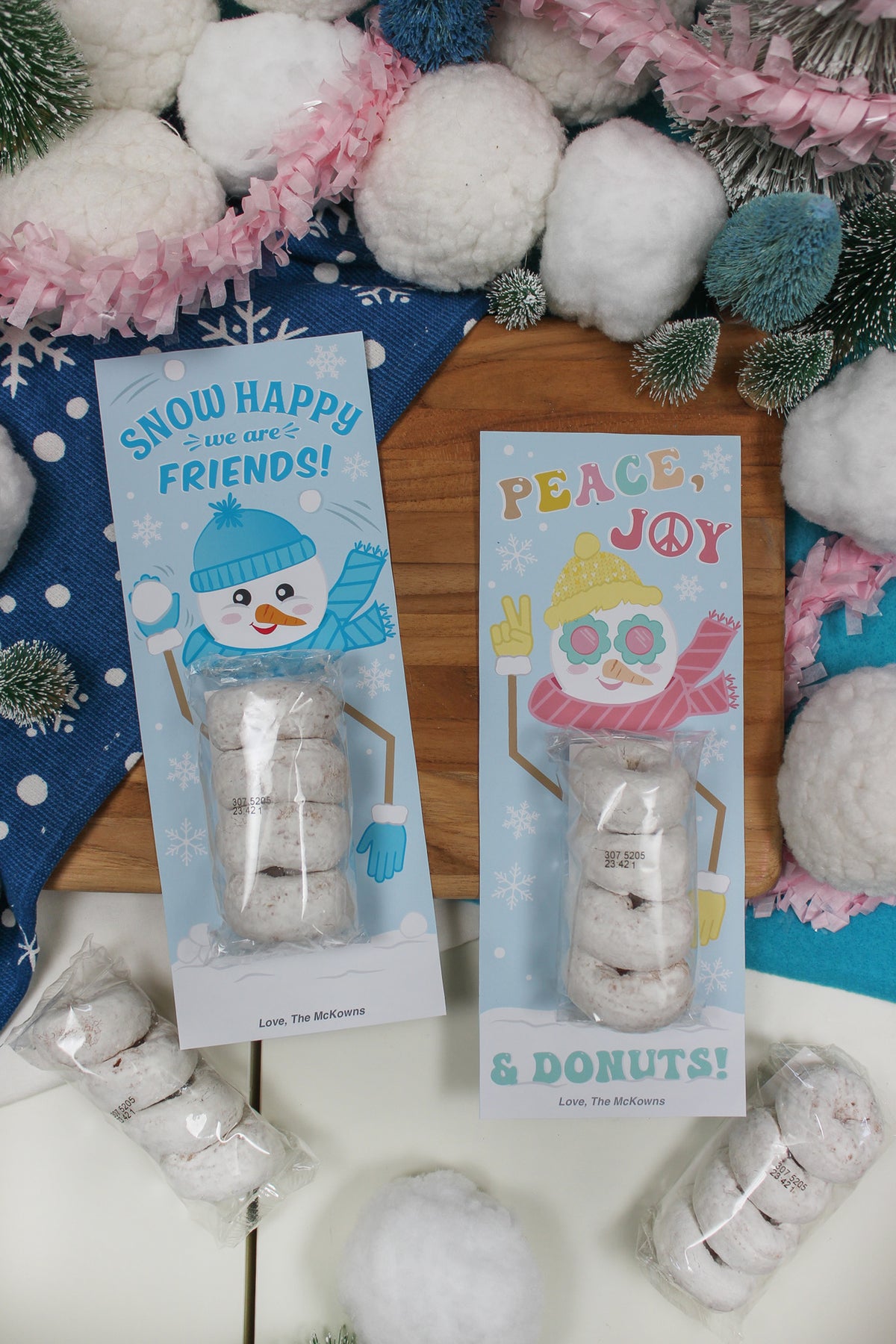 Donut Snowman Christmas Treats