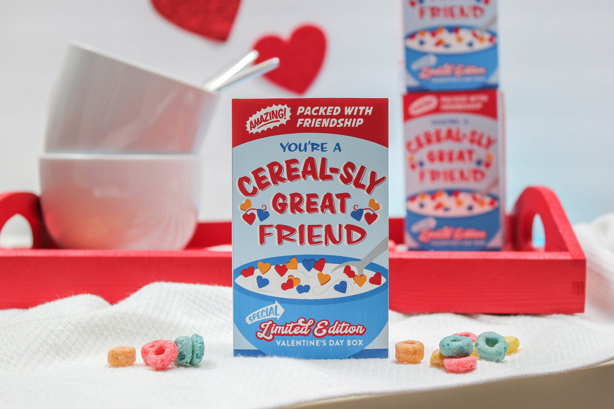 Mini Cereal Box Kids Valentine