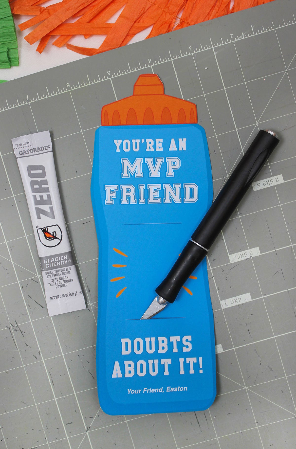 Sports Drink Bottle Kids Valentine