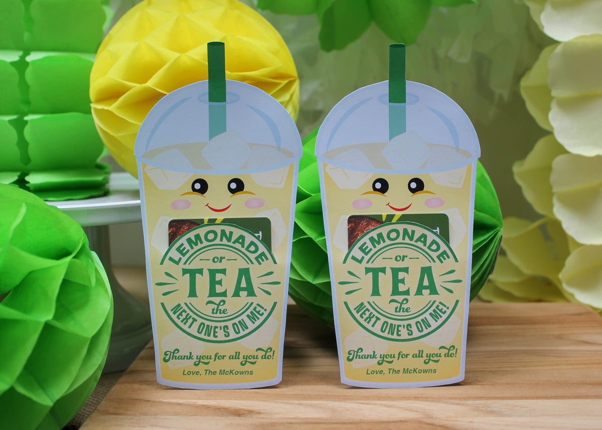 Lemonade Thank You Gift Card Holder