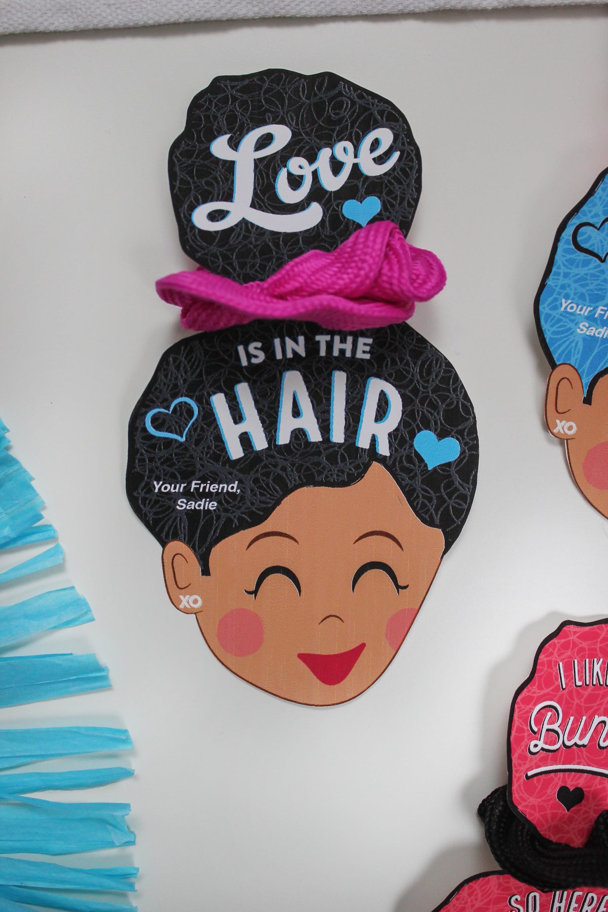 Hair Scrunchie Classroom Valentines