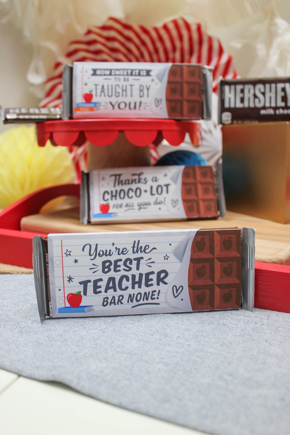 Teacher Appreciation Chocolate Bar Wrappers