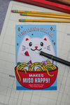 Cat Ramen Noodle Pencil Kids Valentine