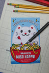 Cat Ramen Noodle Pencil Kids Valentine