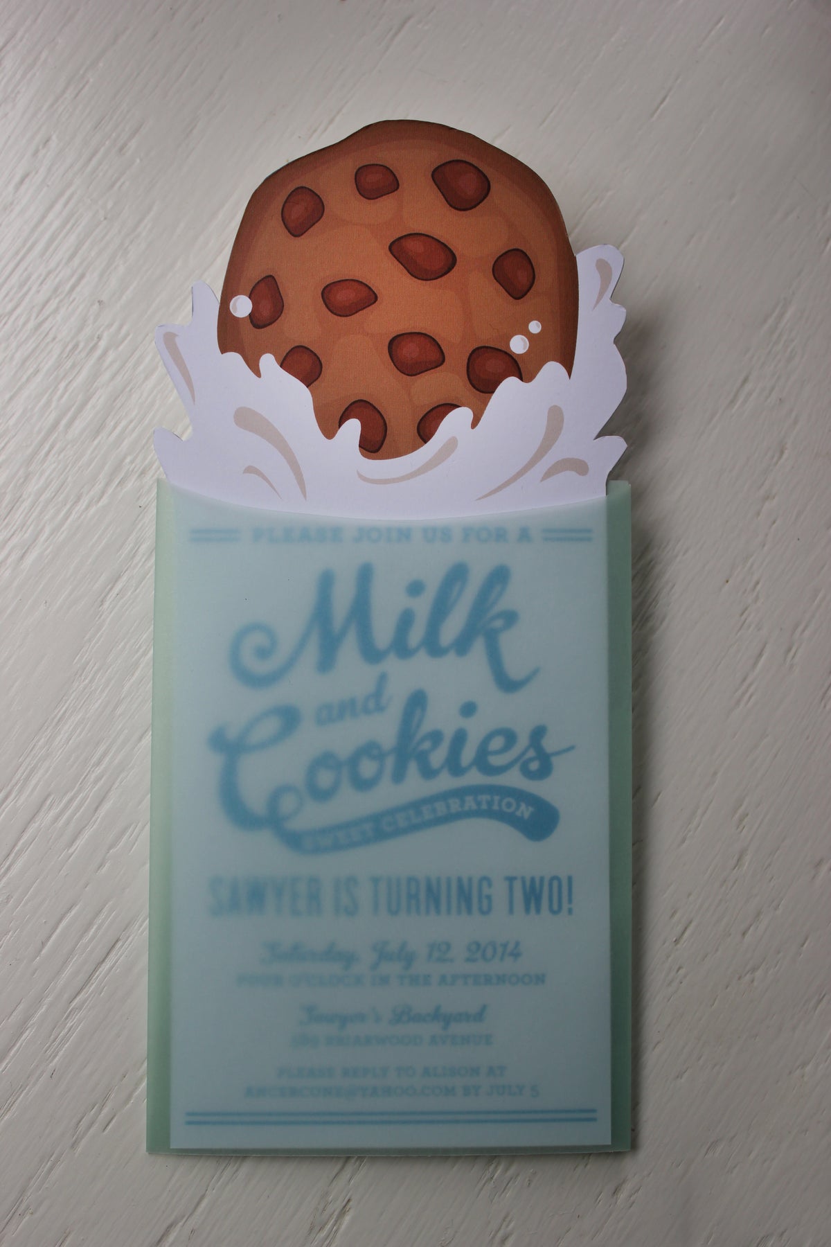 Milk and Cookies Party Invitation