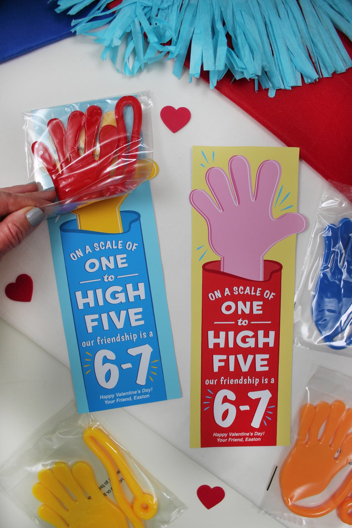 High Five 6-7 Kids Valentine