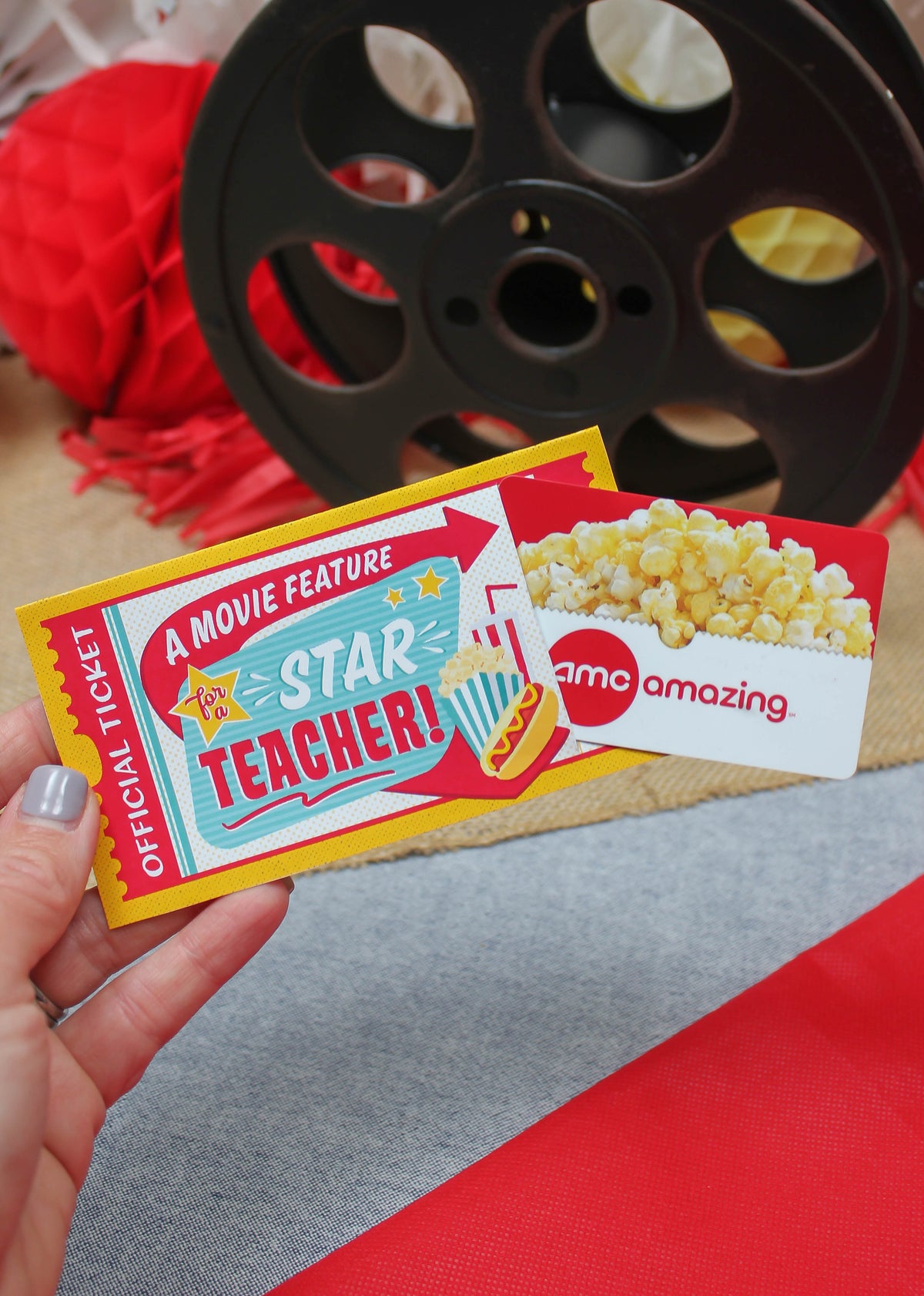 Movie Ticket Teacher Gift