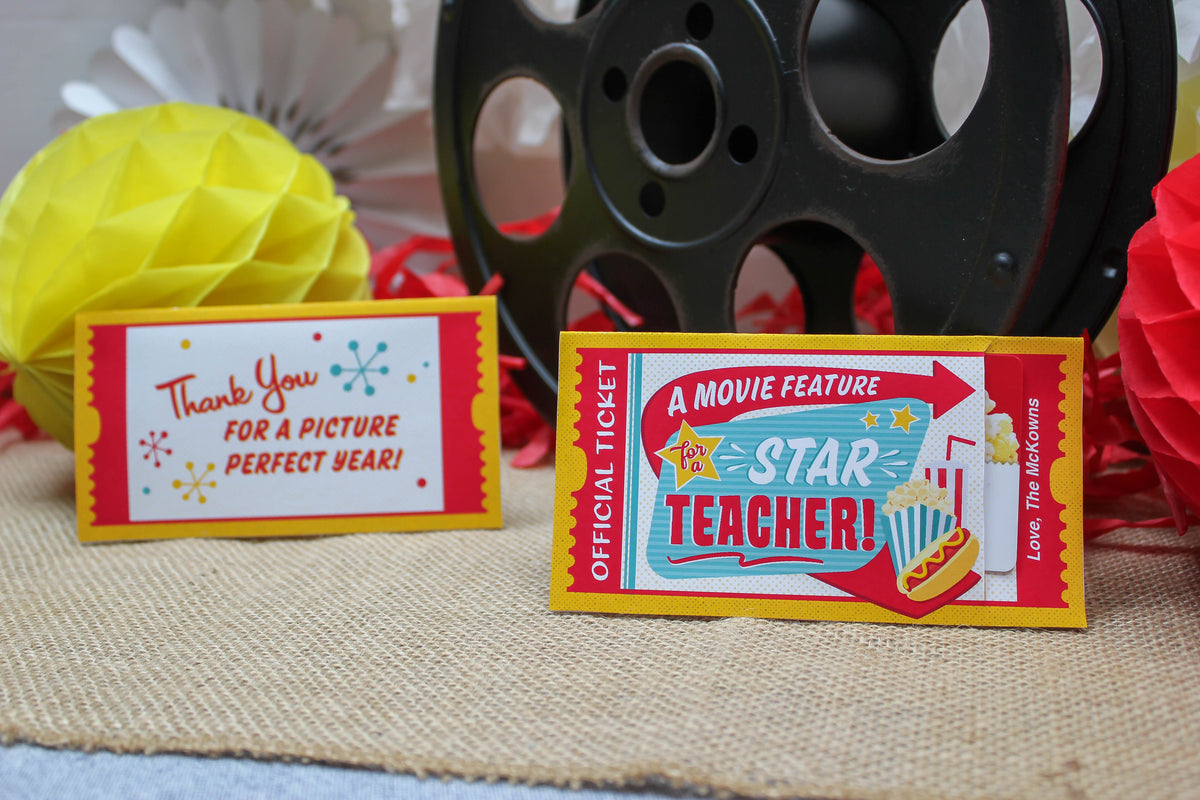 Movie Ticket Teacher Gift