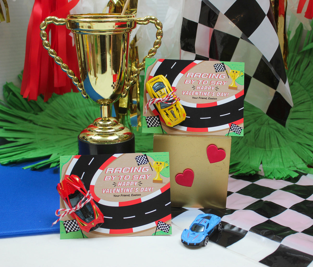 Race Track Kids Valentine