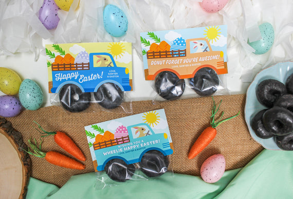 Easter Bunny Pickup Truck Donut Treats