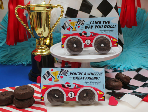 Donut Race Car Kids Valentine