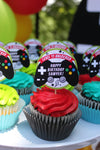 Video Game Party Backdrop, Cupcake Toppers, and Bottle Labels