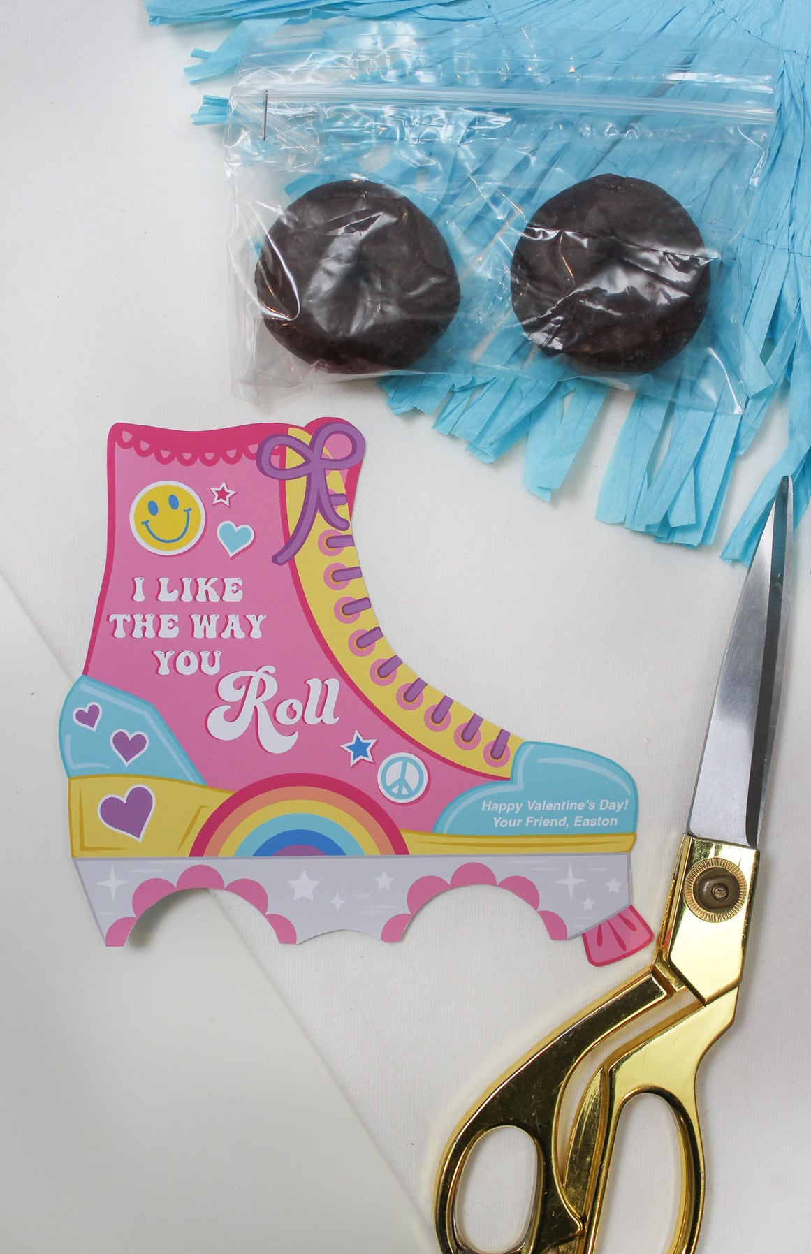 Donut Roller Skate Kids Valentine