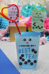 "You're My Best Tea" Bubble Tea Kids Valentine