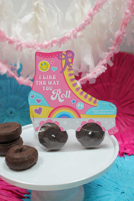 Donut Roller Skate Kids Valentine