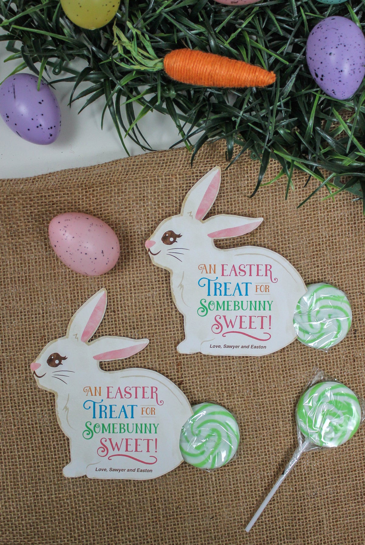 Easter Bunny Lollipop Tail Treat