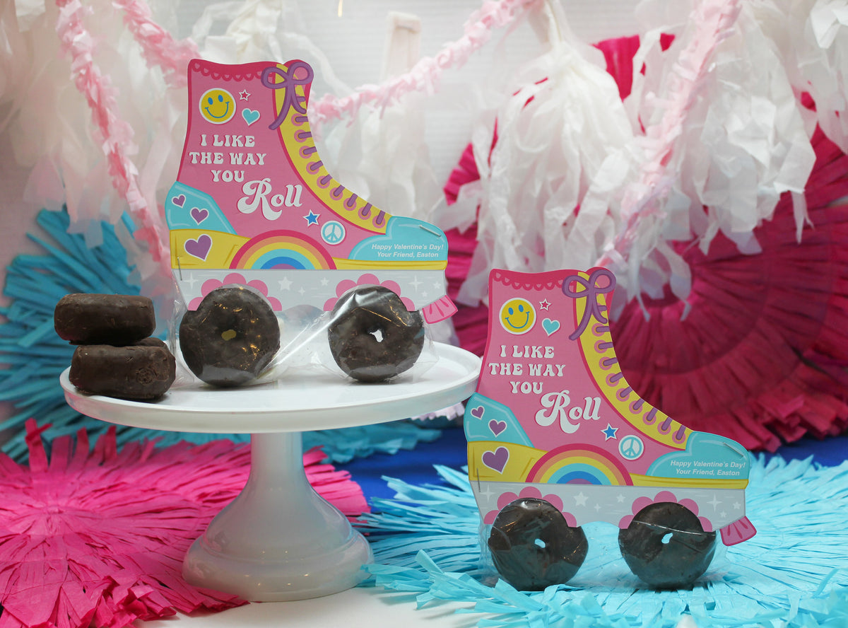 Donut Roller Skate Kids Valentine