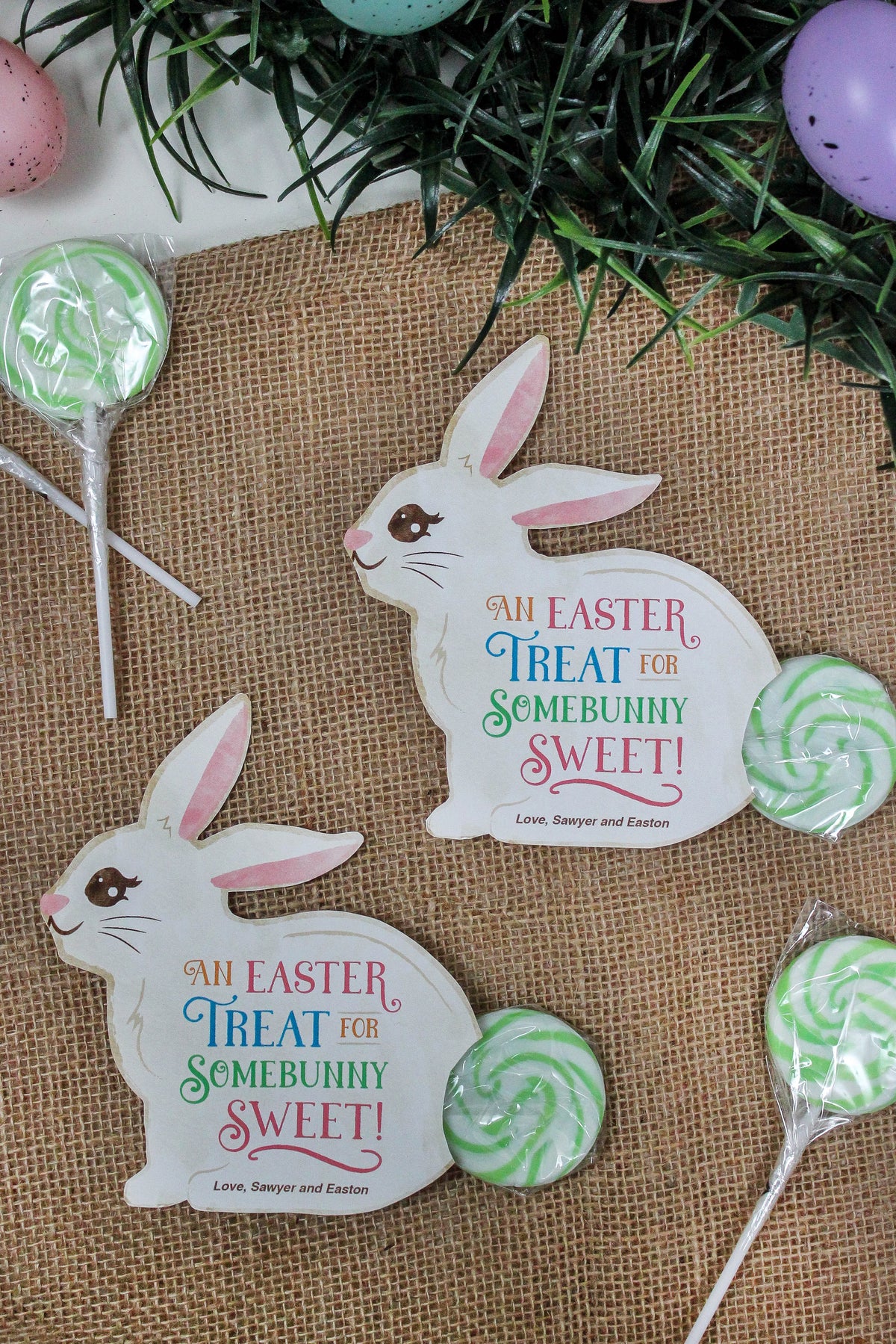 Easter Bunny Lollipop Tail Treat