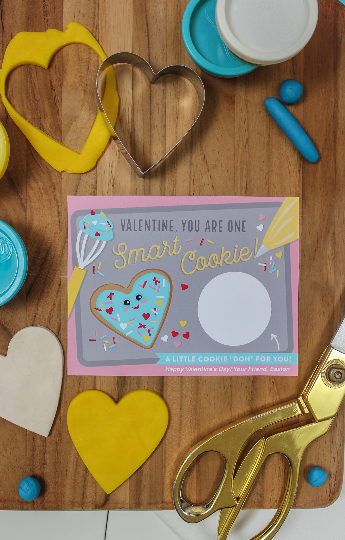 Cookie PlayDoh Kids Valentine