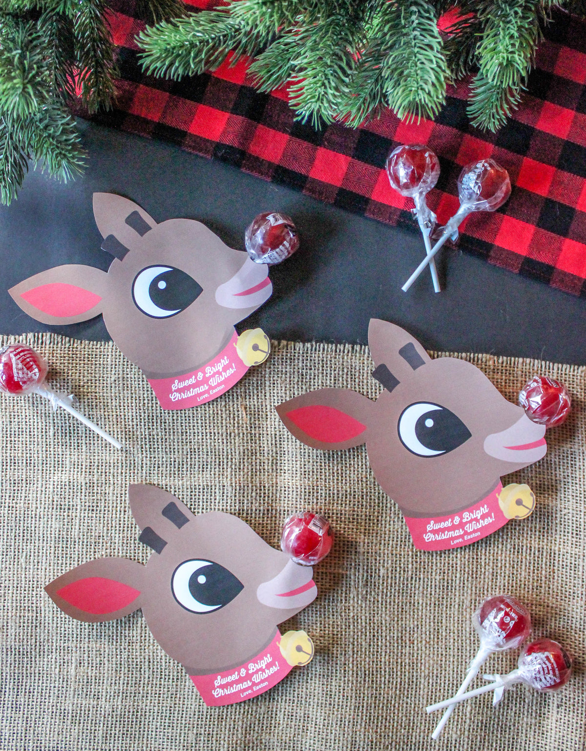 Rudolph Lollipop Nose Christmas Treat