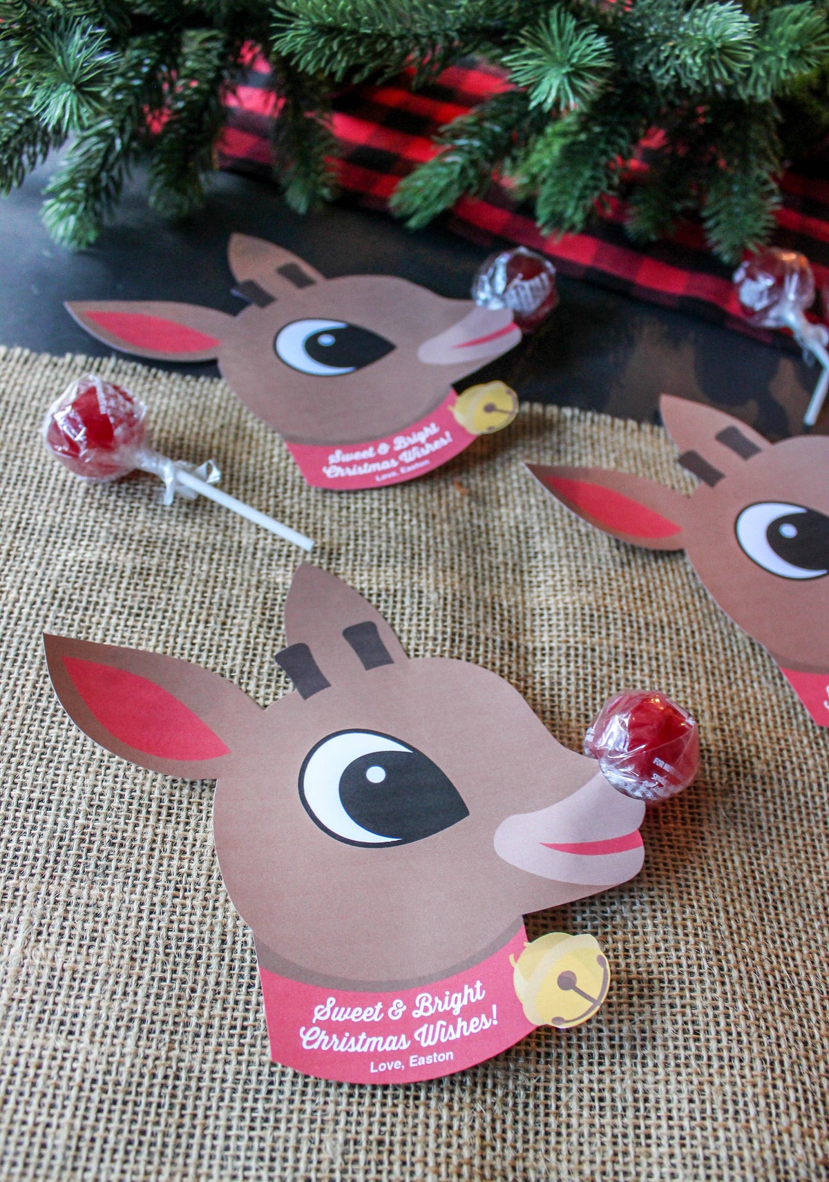 Rudolph Lollipop Nose Christmas Treat