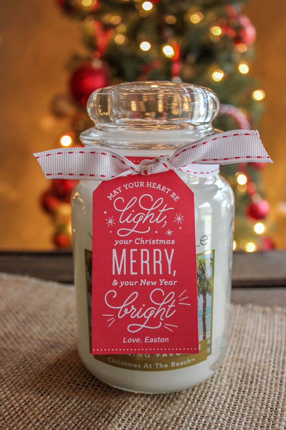 Merry and Bright Christmas Candle Gift