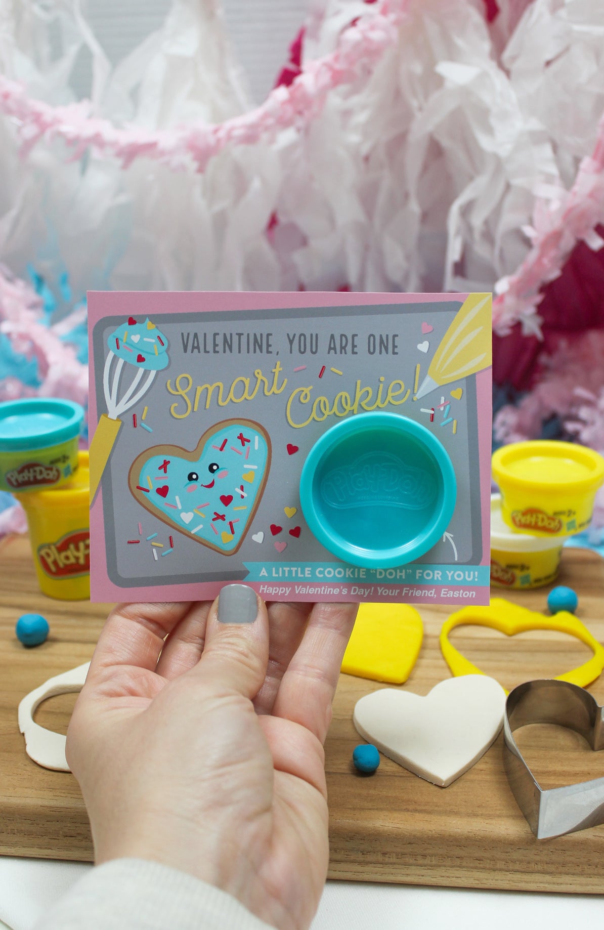 Cookie PlayDoh Kids Valentine
