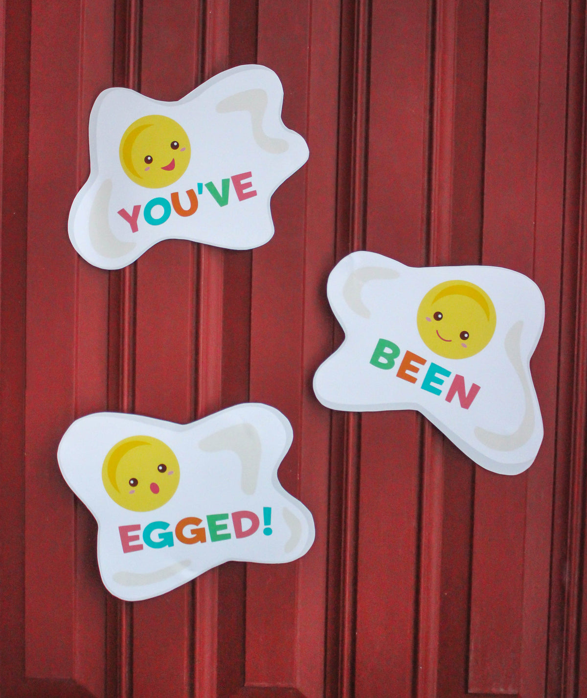 "You've Been Egged" Front Porch Easter Egg Hunt