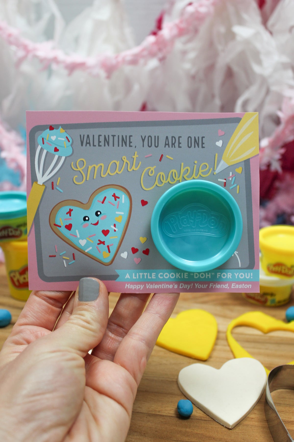 Cookie PlayDoh Kids Valentine