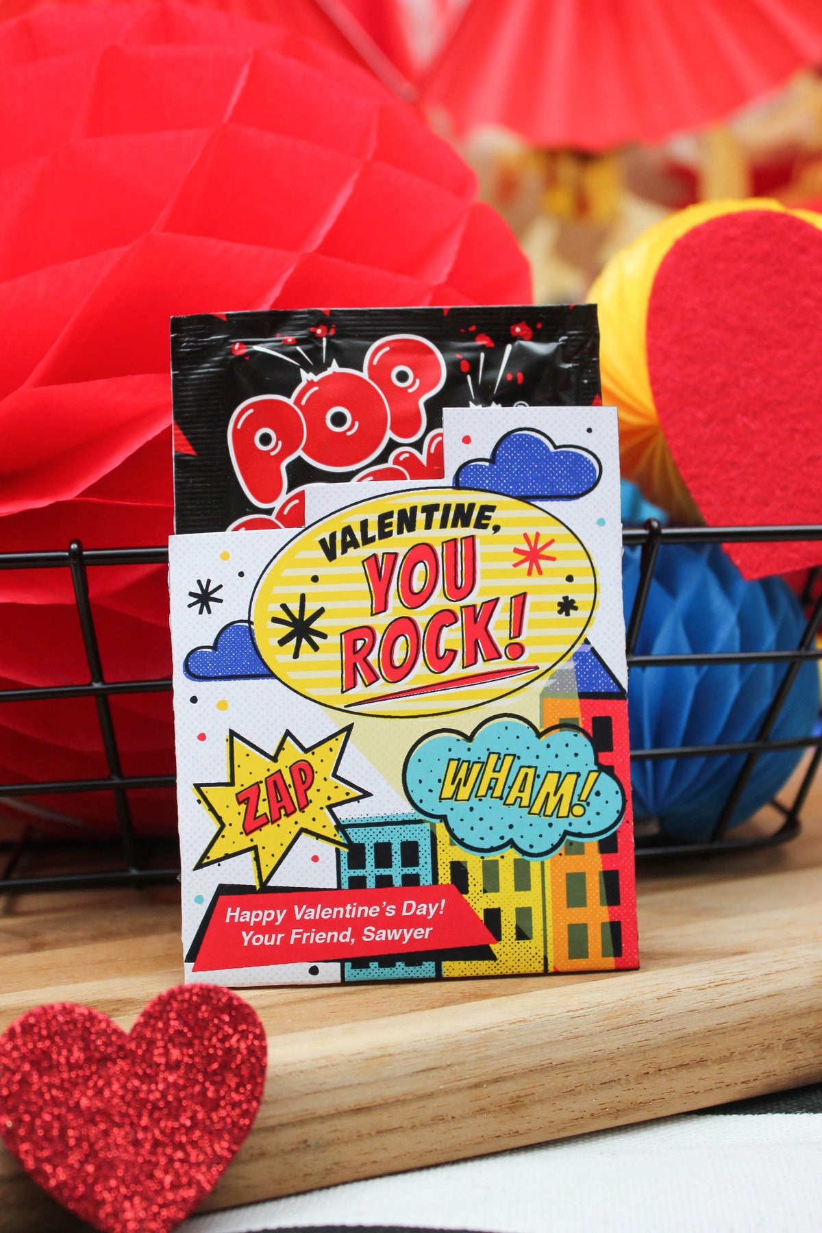 “You Rock” Superhero Classroom Valentines