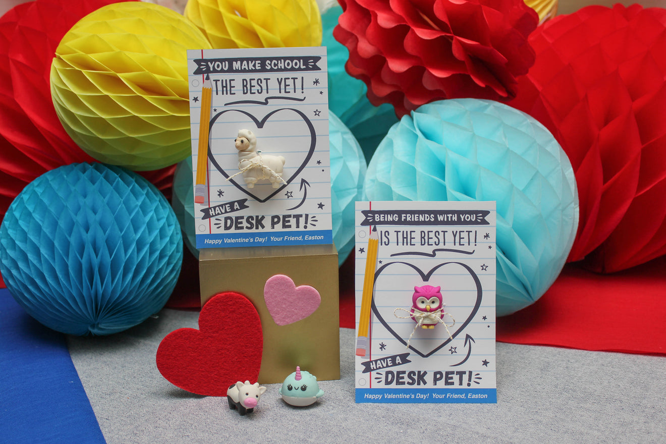 Desk Pet Kids Valentine – Just Add Confetti - Main Image