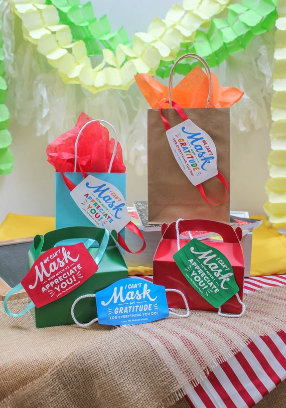 “Can't Mask Our Gratitude” Gift Tags