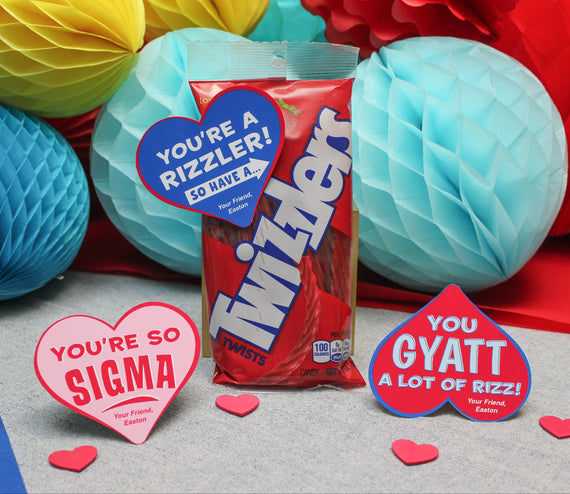 Slang Hearts Tween Valentines