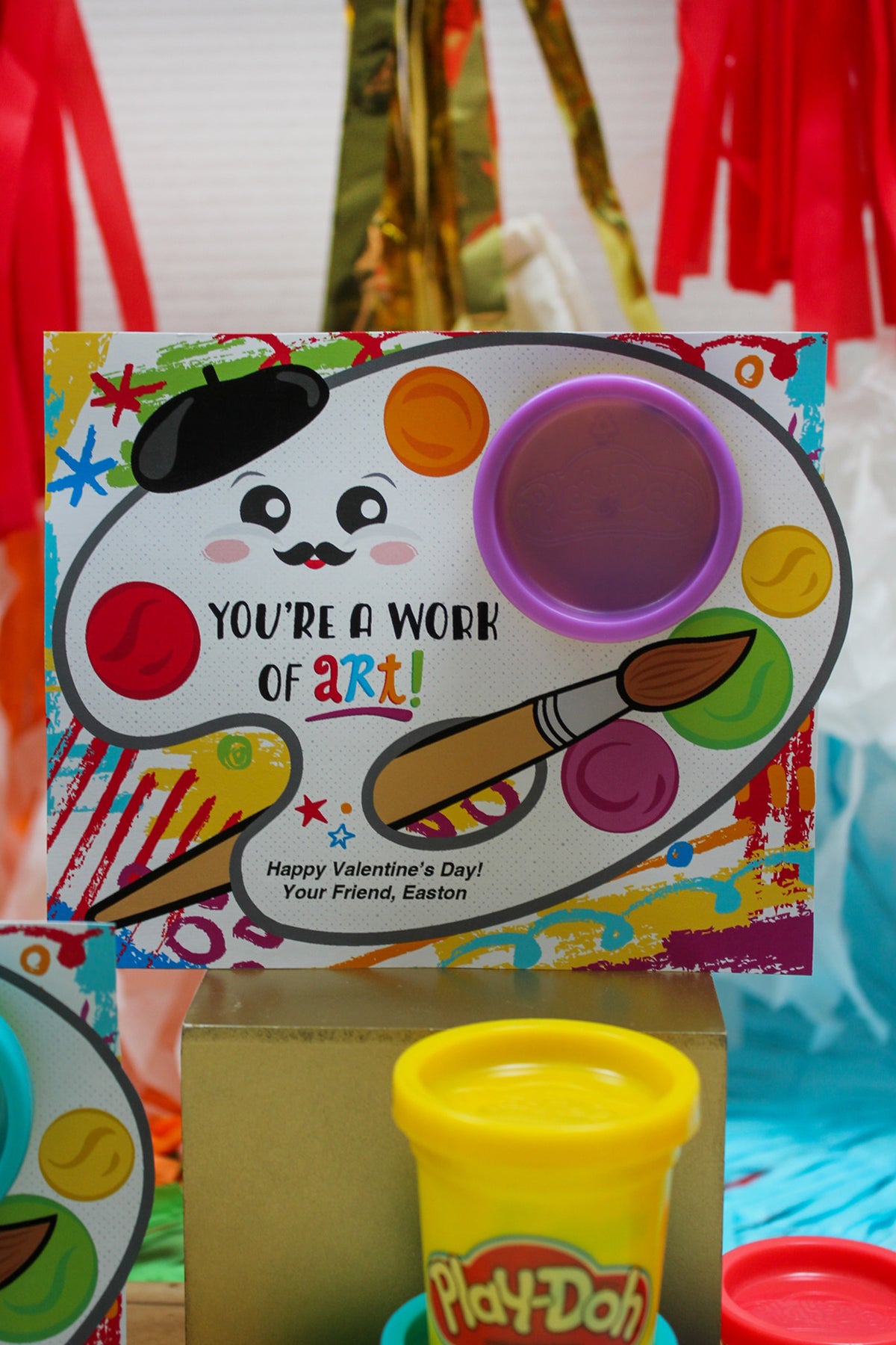 Artist PlayDoh Kids Valentine