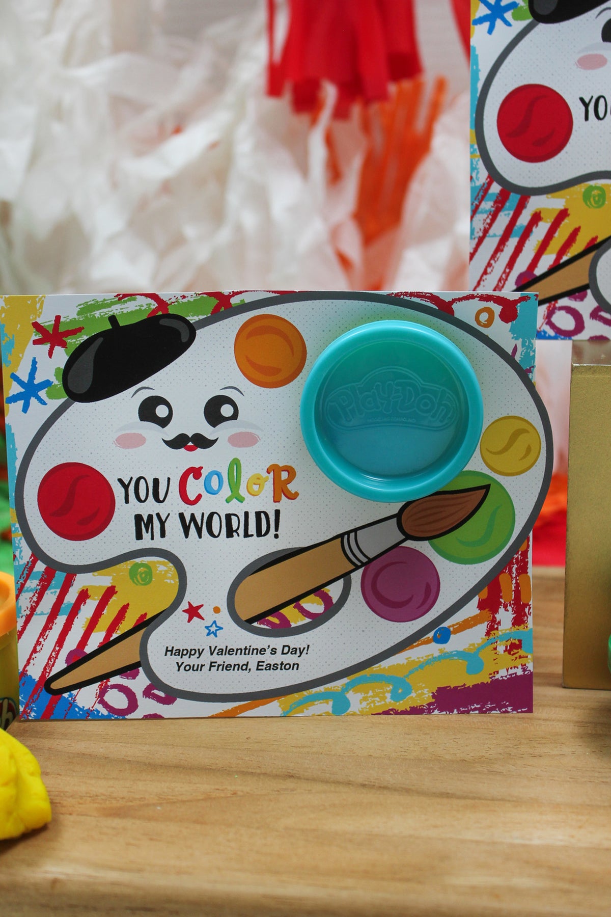 Artist PlayDoh Kids Valentine