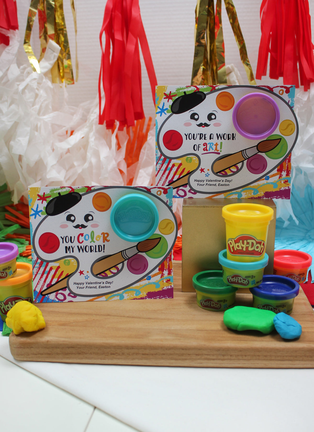 Artist PlayDoh Kids Valentine