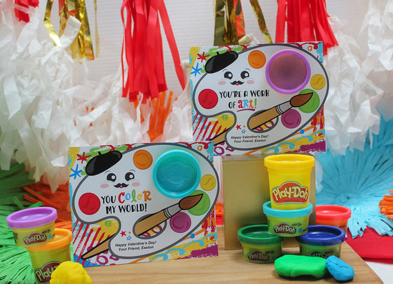 Artist PlayDoh Kids Valentine