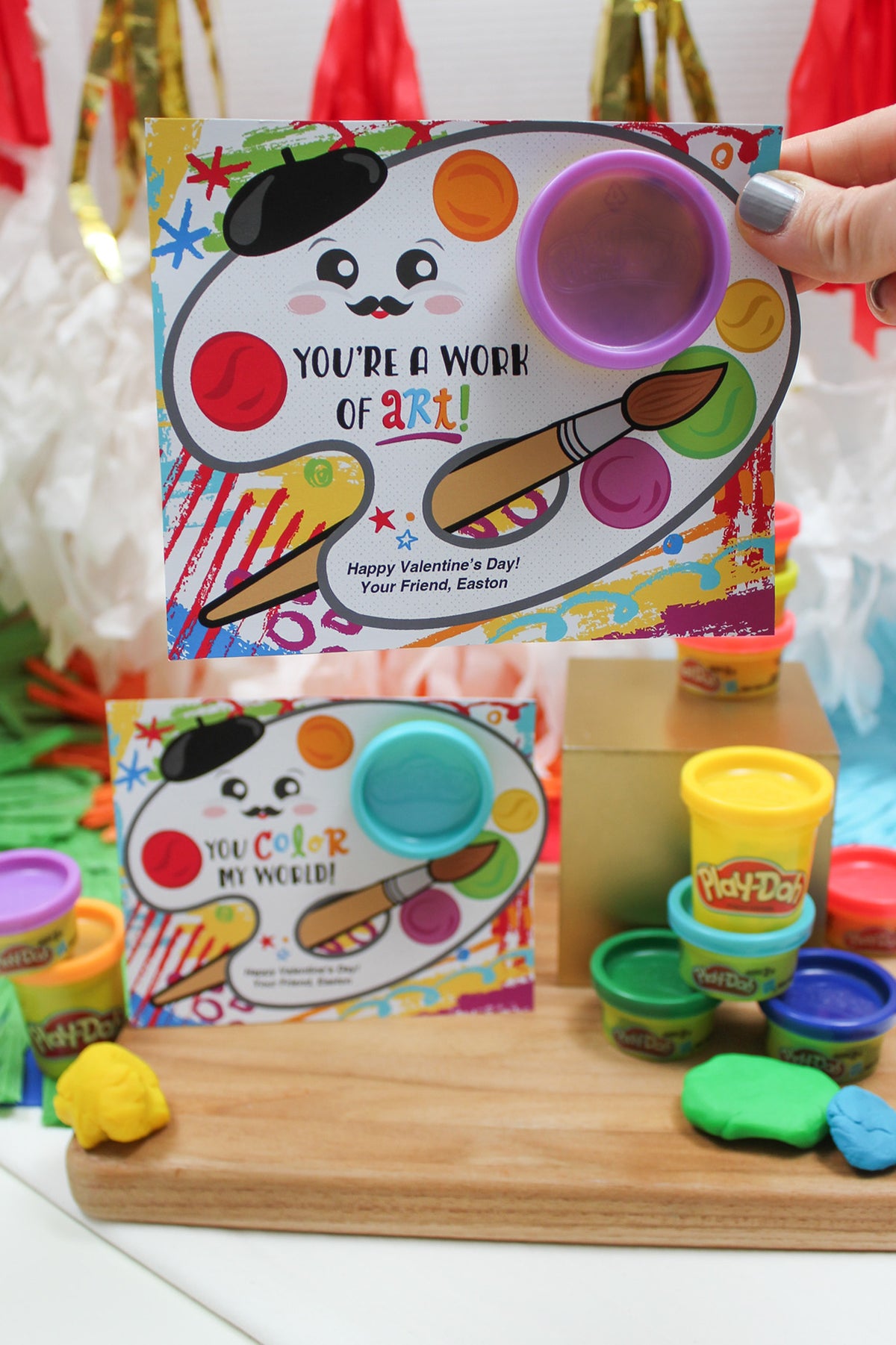 Artist PlayDoh Kids Valentine