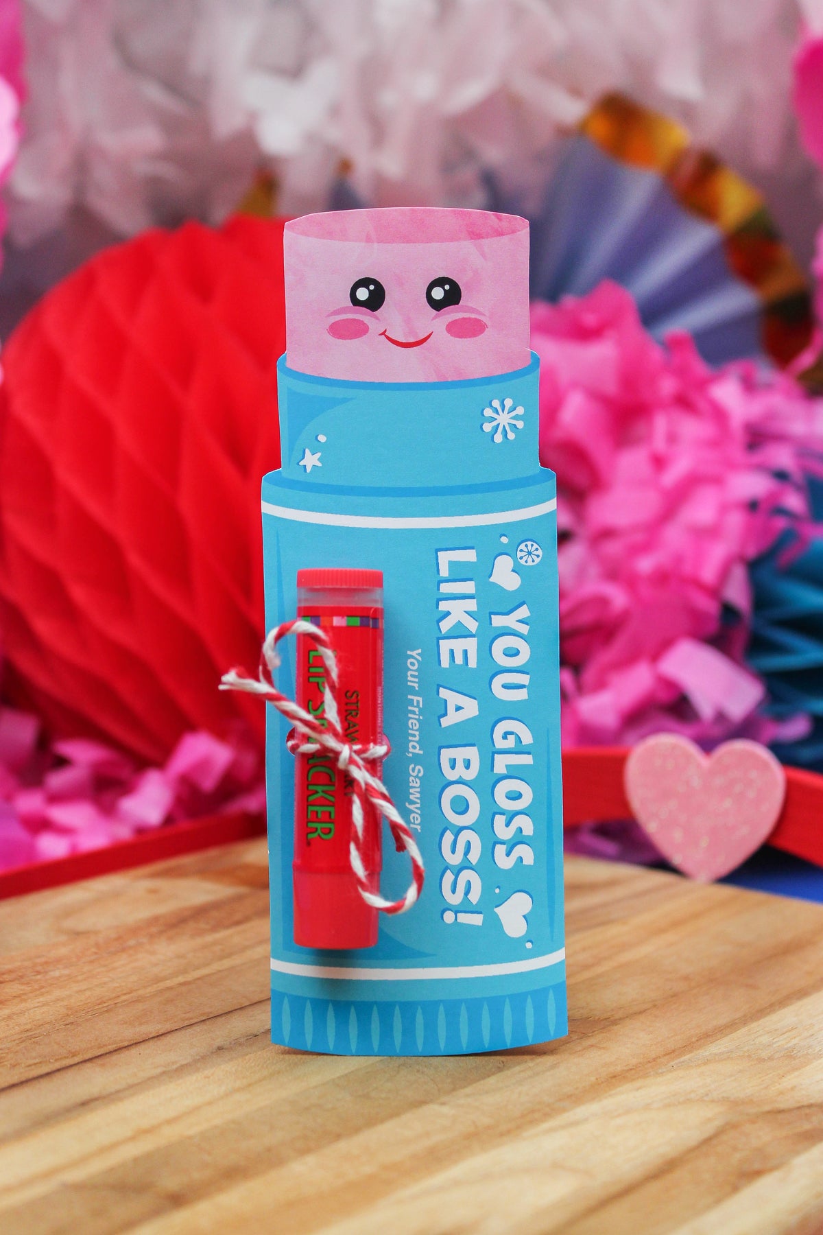 Chapstick Kids Valentine