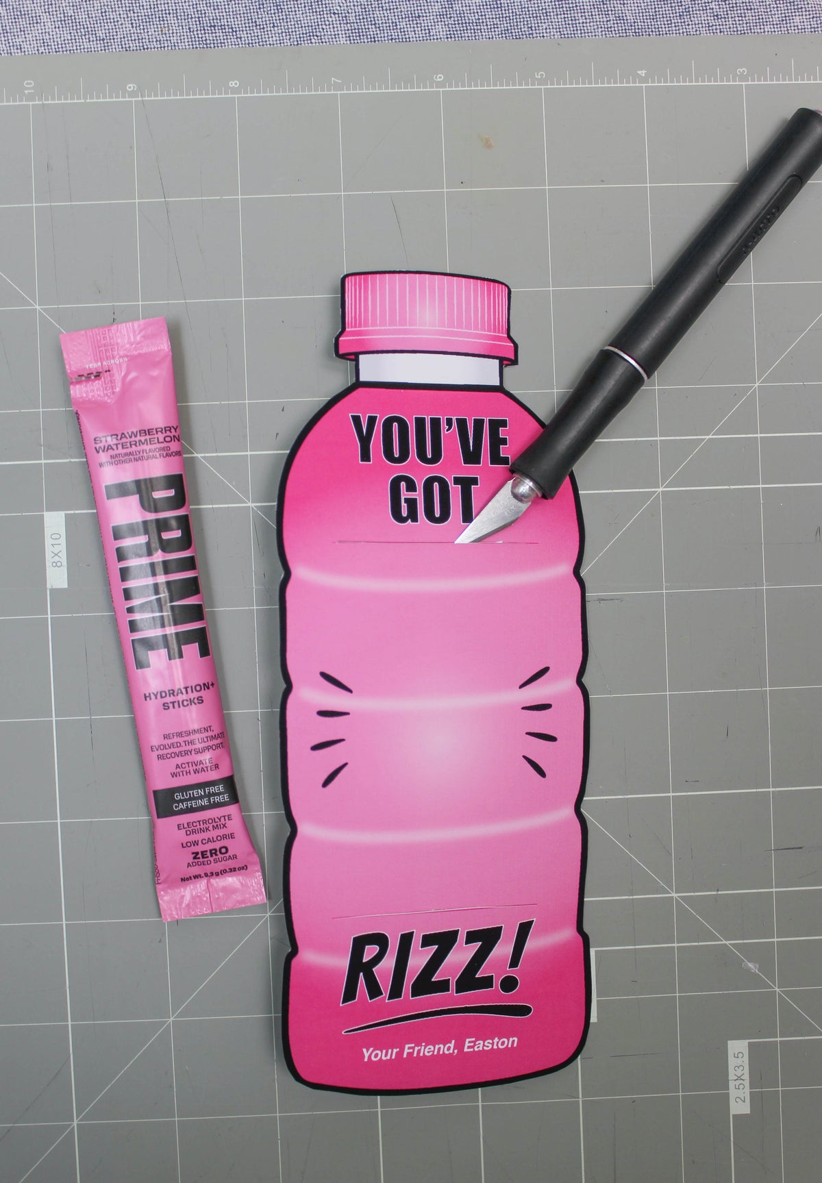 Rizz Drink Bottle Kids Valentine